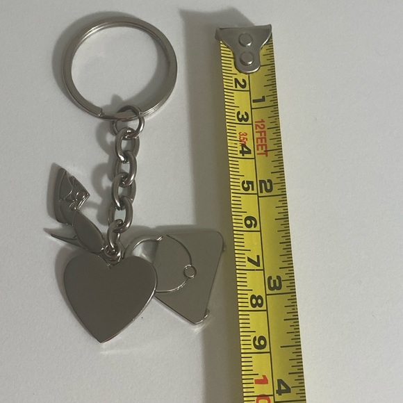 Keychain NINE WEST keychain silver color bag charm - Picture 2 of 9